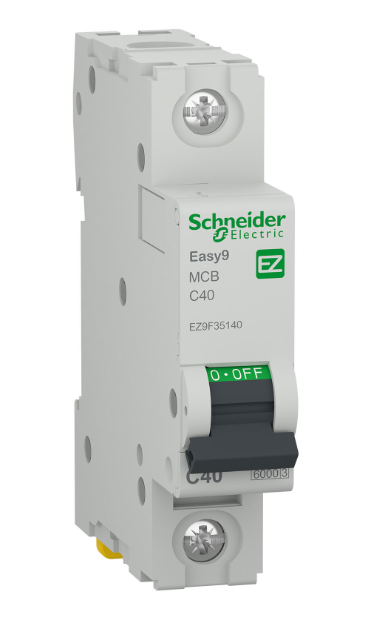 Schneider Electric Easy9 MCB, 1P, 40A, C-curve, 6kA